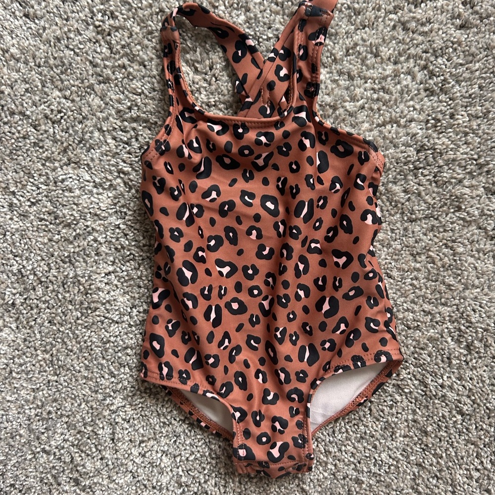 Carter's Brown Leopard Print Swimsuit